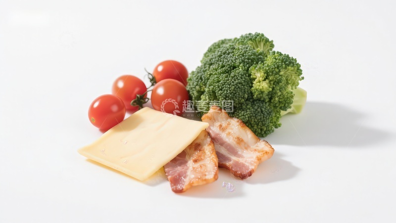 高清大图下载【趣麦麦图】蔬菜肉类与奶酪组合