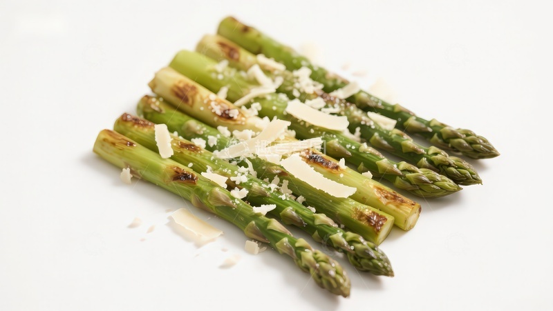 高清大图下载【趣麦麦图】烤芦笋配帕玛森芝士