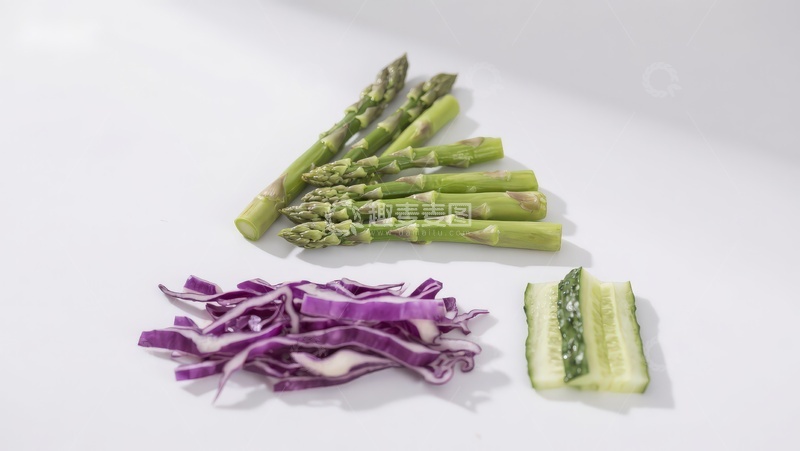 高清大图下载【趣麦麦图】新鲜蔬菜切片摆盘