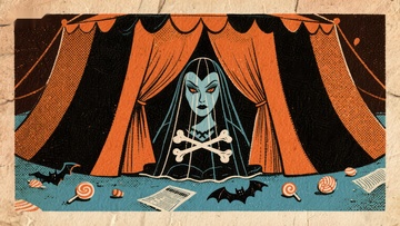 神秘帷幕下的骷髅面孔