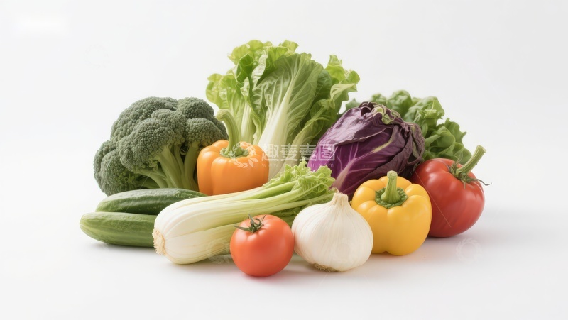 高清大图下载【趣麦麦图】新鲜蔬菜组合展示