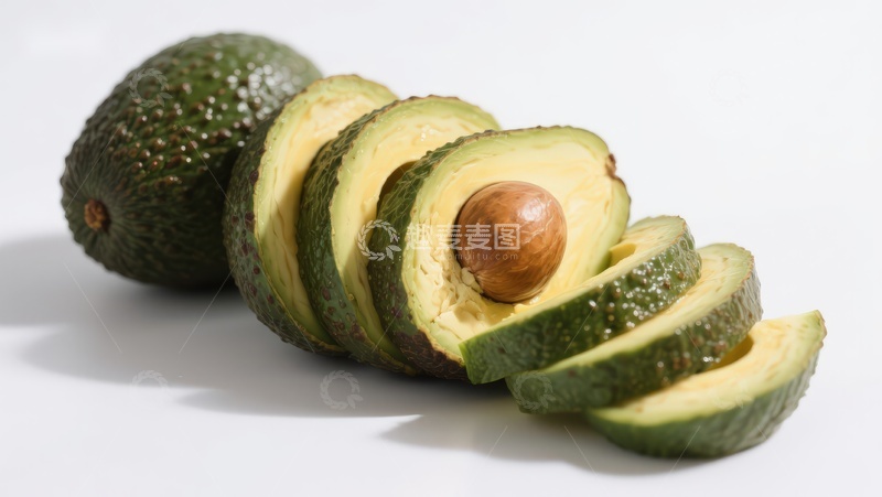 高清大图下载【趣麦麦图】切片牛油果特写