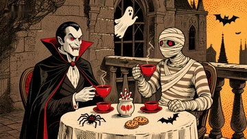 吸血鬼与木乃伊的茶会