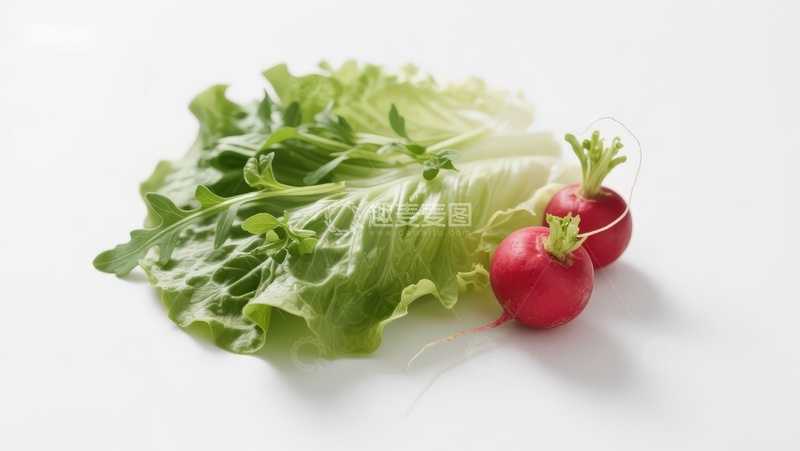 高清大图下载【趣麦麦图】生菜与红萝卜静物