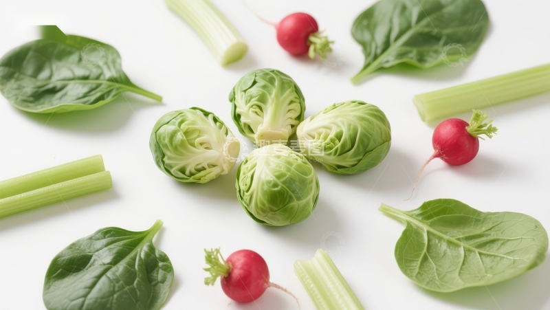 高清大图下载【趣麦麦图】新鲜蔬菜组合特写