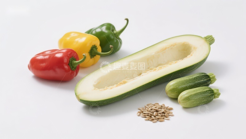 高清大图下载【趣麦麦图】新鲜蔬菜与瓜籽展示