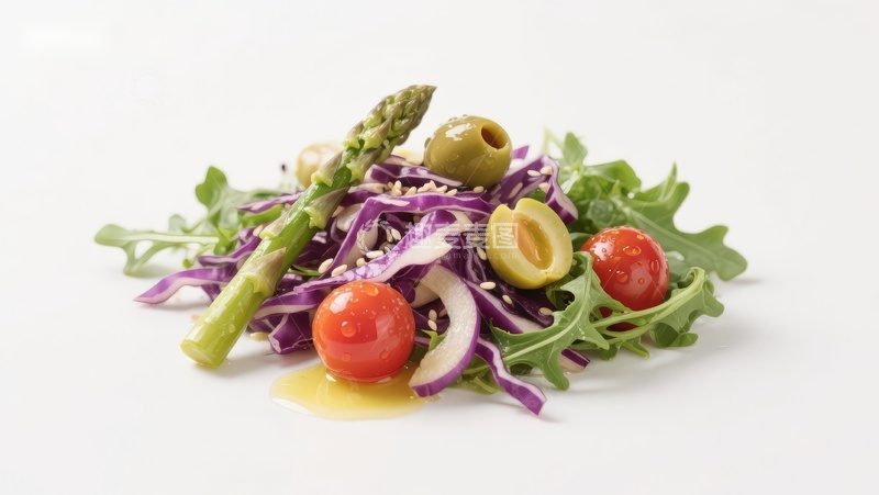 高清大图下载【趣麦麦图】色彩丰富的蔬菜沙拉