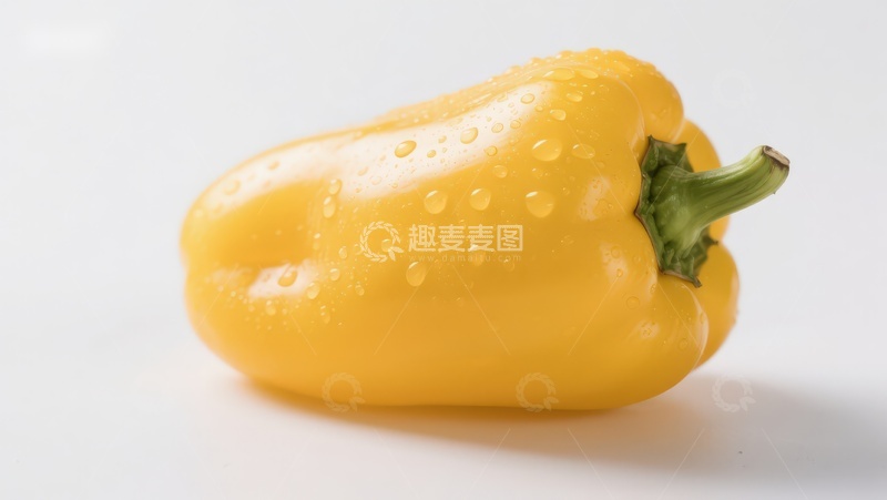 高清大图下载【趣麦麦图】-黄色甜椒特写