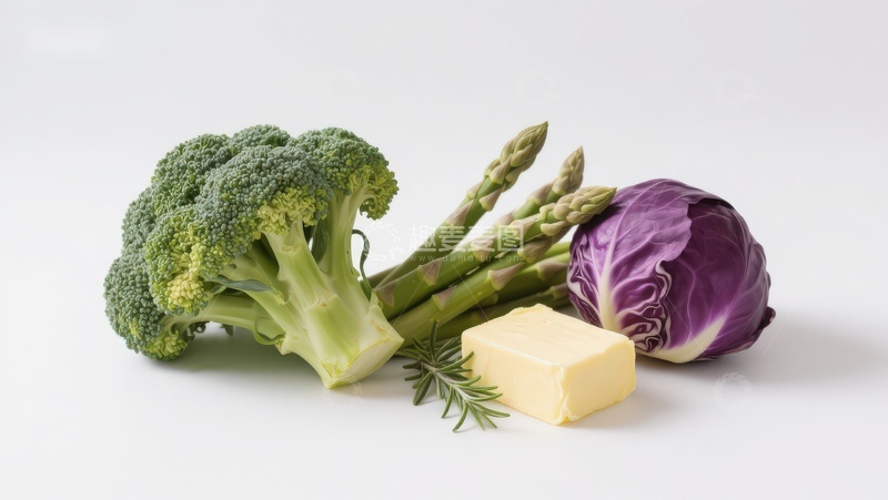 高清大图下载【趣麦麦图】新鲜蔬菜与黄油静物