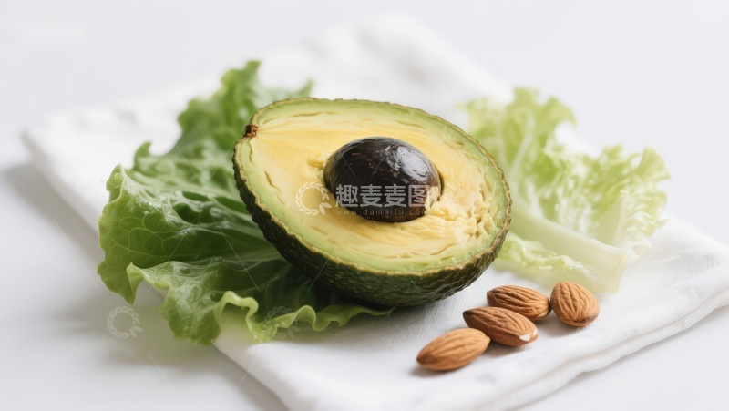 高清大图下载【趣麦麦图】牛油果与杏仁静物摆拍