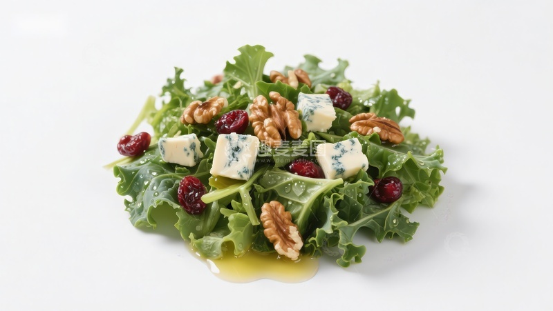 高清大图下载【趣麦麦图】凯撒沙拉配蓝纹奶酪和核桃