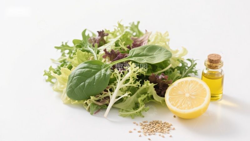 高清大图下载【趣麦麦图】新鲜蔬菜与柠檬橄榄油组合