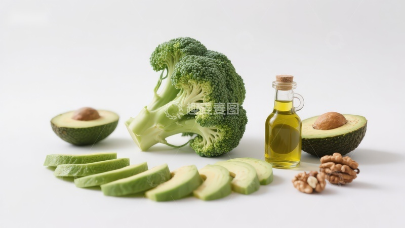 高清大图下载【趣麦麦图】新鲜绿色食材组合