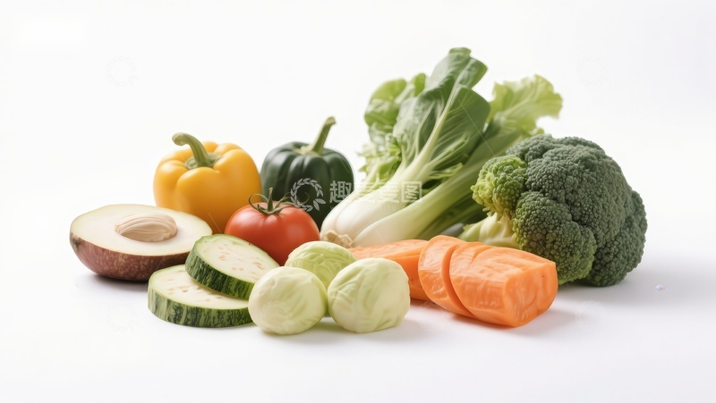 高清大图下载【趣麦麦图】新鲜蔬菜与水果组合