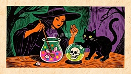 女巫与黑猫的神秘魔法