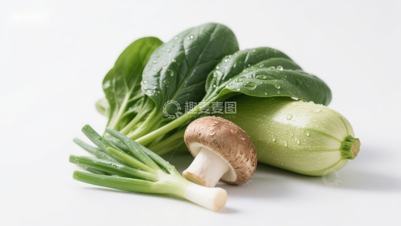 高清大图下载【趣麦麦图】新鲜蔬菜与菌类组合