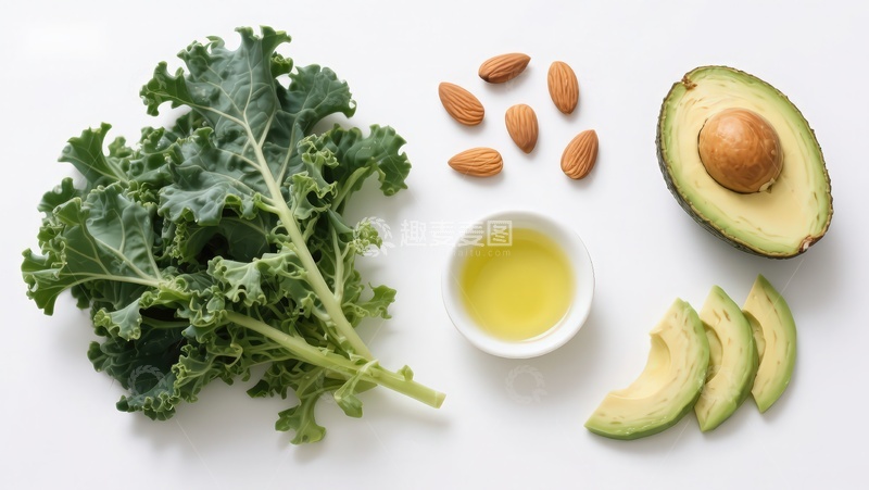 高清大图下载【趣麦麦图】新鲜蔬菜与健康食材组合