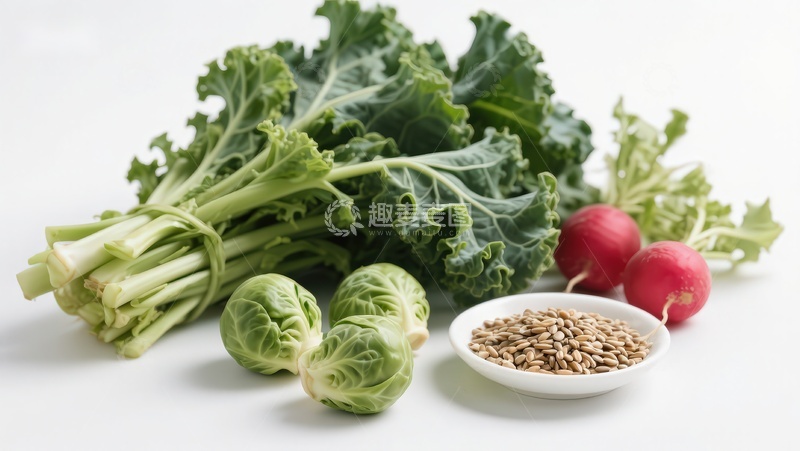 高清大图下载【趣麦麦图】新鲜蔬菜与谷物组合