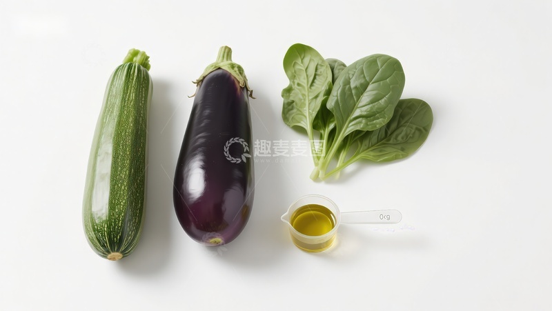 高清大图下载【趣麦麦图】蔬菜与橄榄油静物摆拍