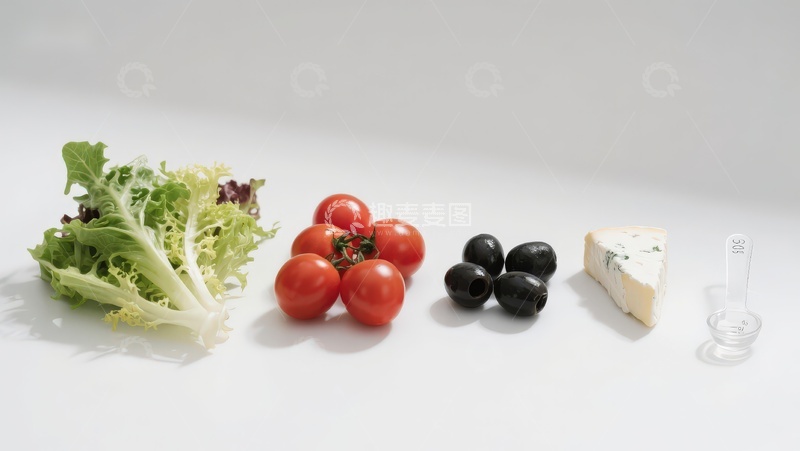 高清大图下载【趣麦麦图】新鲜蔬菜与奶酪静物摆拍