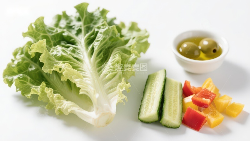 高清大图下载【趣麦麦图】新鲜蔬菜与橄榄油搭配