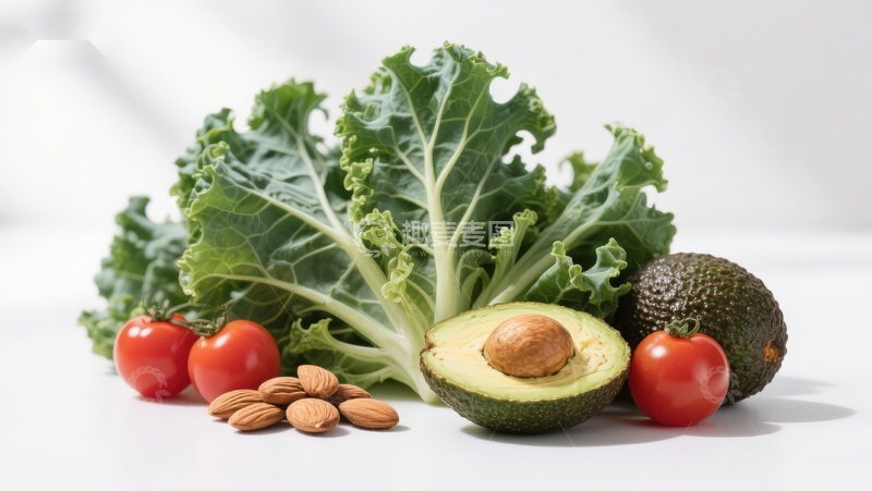 高清大图下载【趣麦麦图】新鲜蔬菜与坚果组合