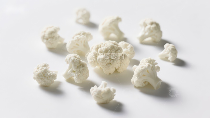 高清大图下载【趣麦麦图】散落的花椰菜特写