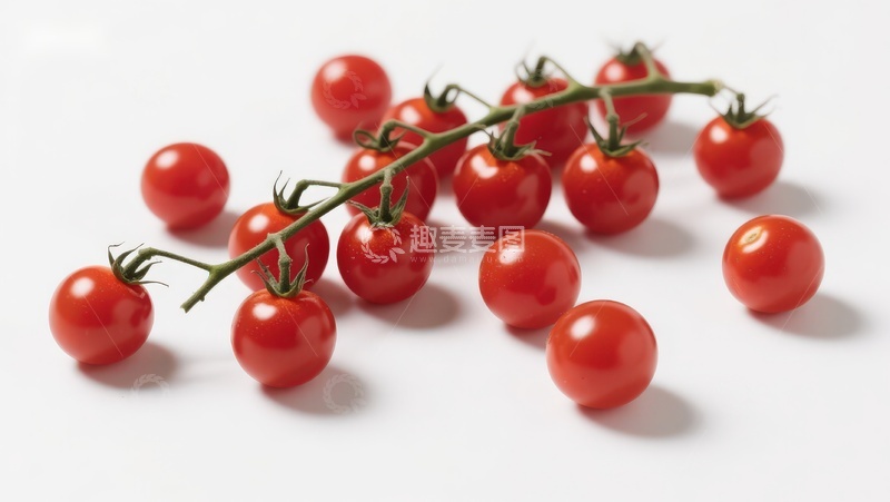 高清大图下载【趣麦麦图】新鲜樱桃番茄特写