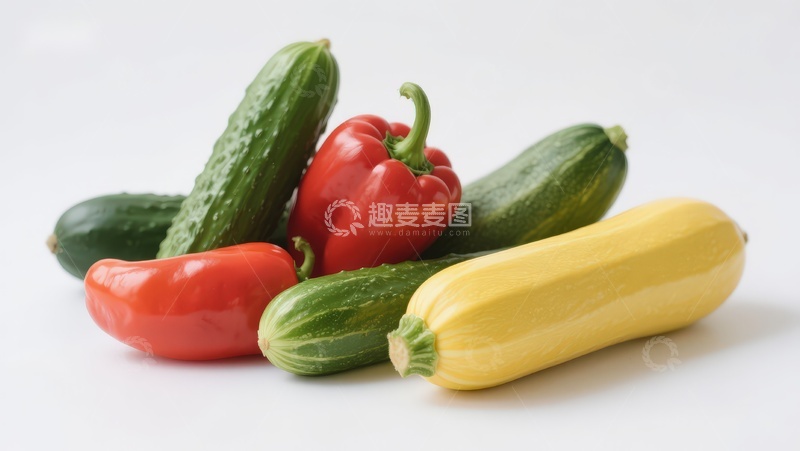 高清大图下载【趣麦麦图】新鲜蔬菜组合展示