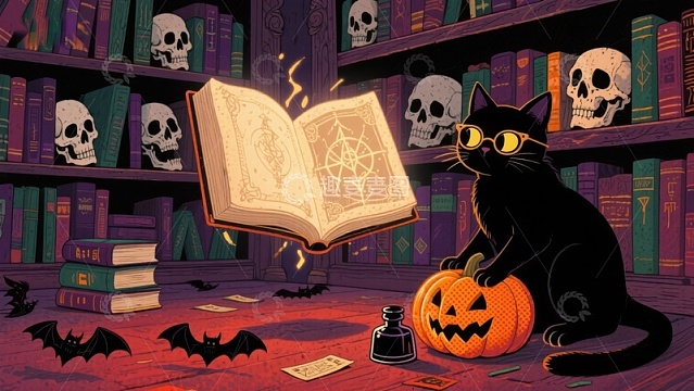 黑猫与魔法书的万圣夜