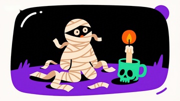 木乃伊与骷髅杯的夜晚