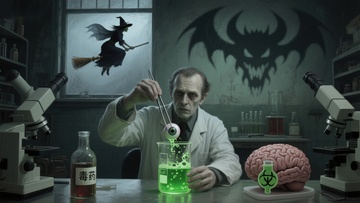 科学家在实验室进行神秘实验