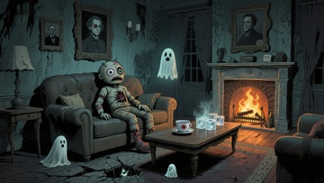 幽灵与木乃伊的客厅夜谈