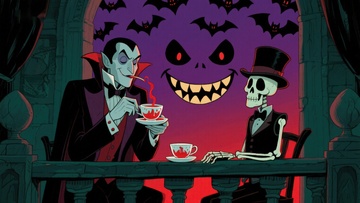 吸血鬼与骷髅的茶会