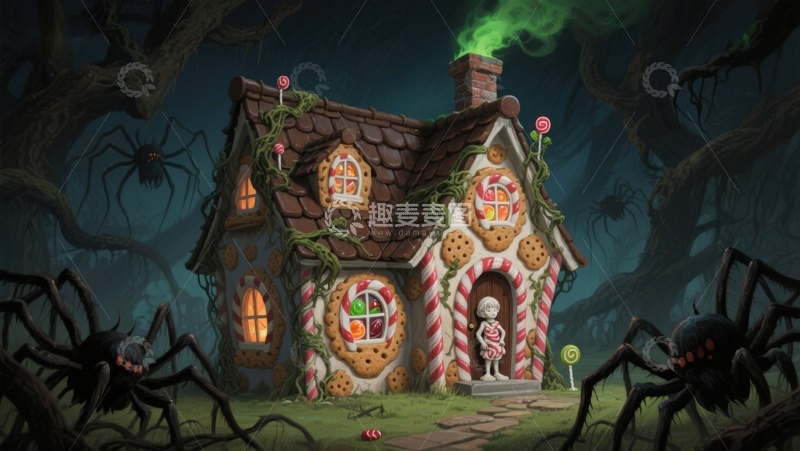 高清大图下载【趣麦麦图】童话糖果屋与幽暗森林