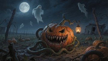恐怖南瓜与幽灵的月夜