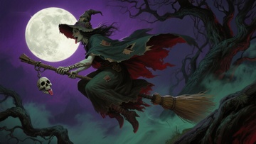 巫师夜空扫帚飞行