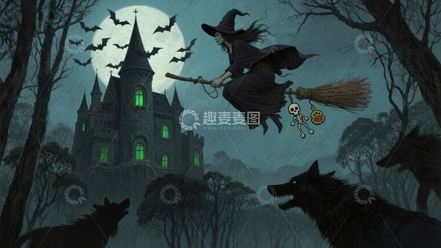 巫师夜飞，城堡狼嚎