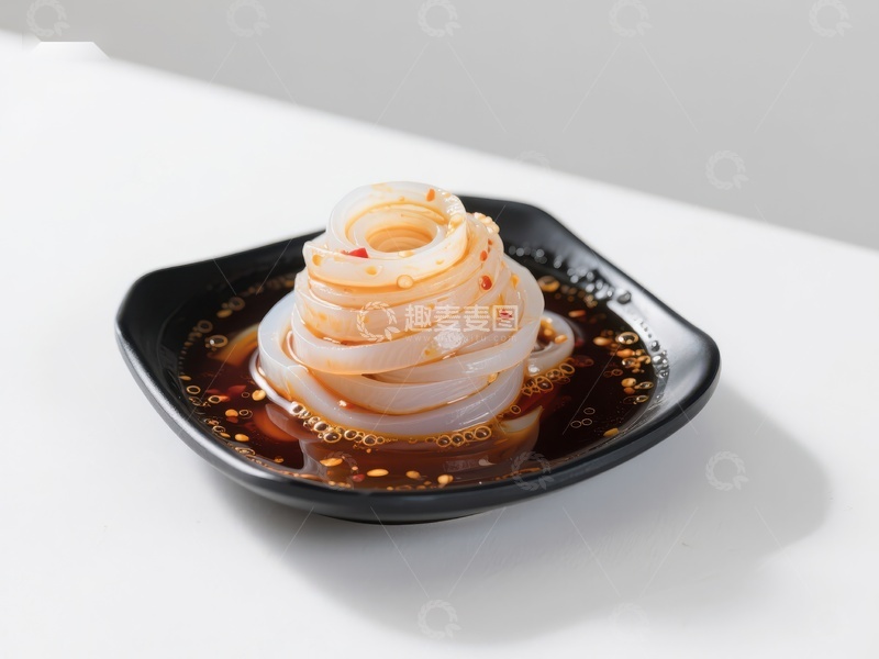 高清大图下载【趣麦麦图】凉拌透明食材，佐以辣椒油