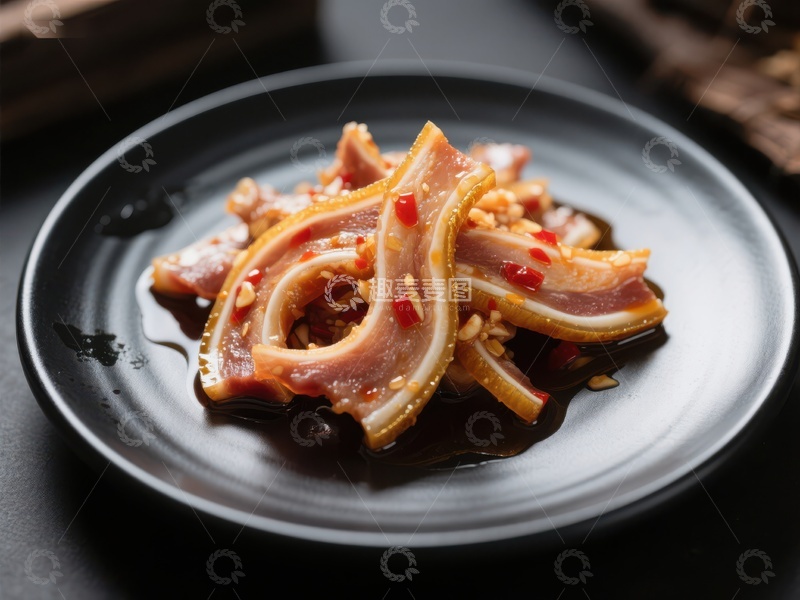 高清大图下载【趣麦麦图】香辣猪耳，美味冷盘