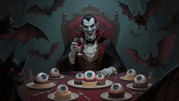 吸血鬼宴请眼球甜点