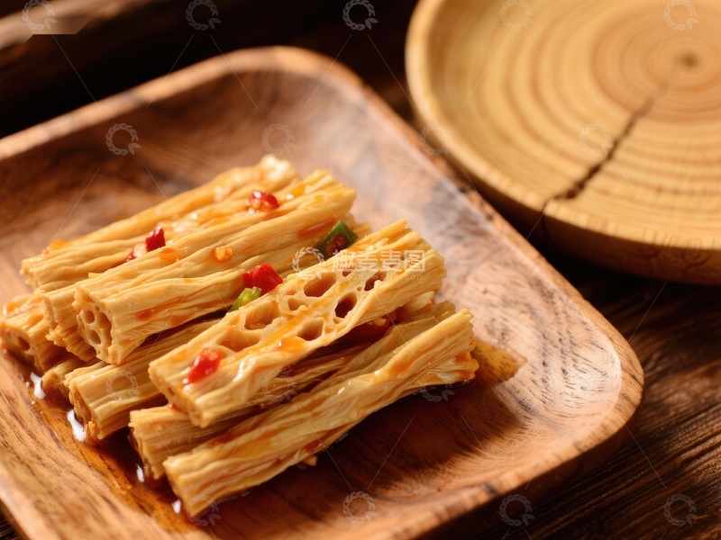 高清大图下载【趣麦麦图】香辣竹笋条摆盘