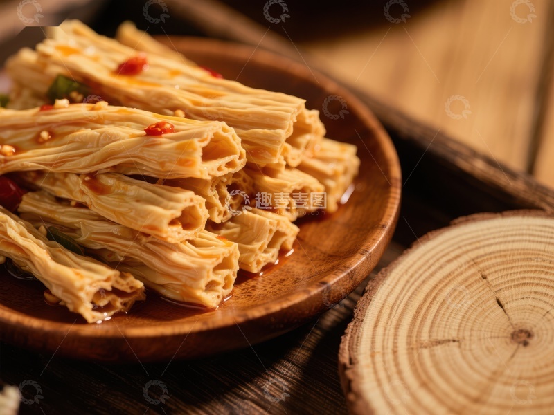 高清大图下载【趣麦麦图】美味豆皮凉拌菜