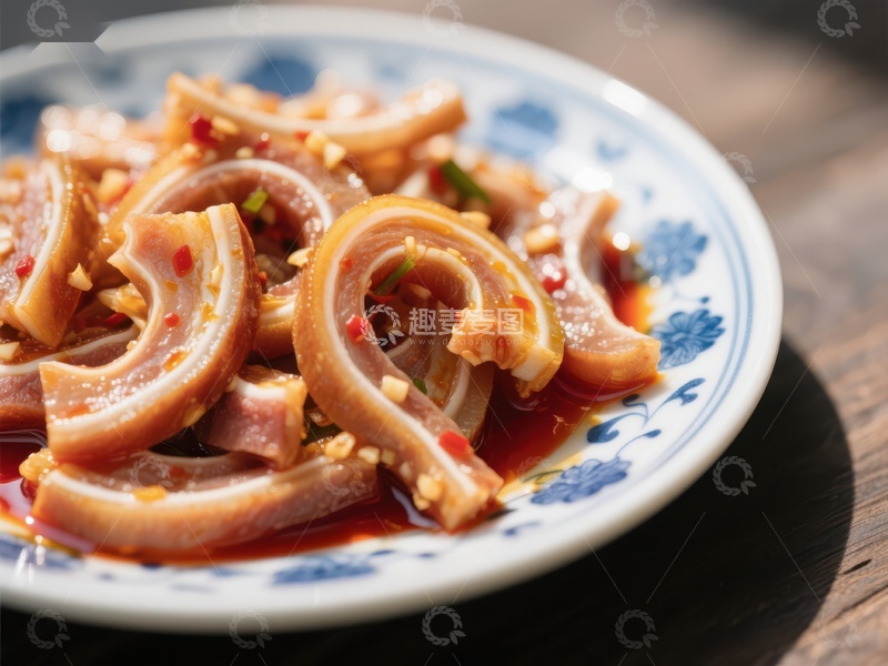 高清大图下载【趣麦麦图】麻辣猪肚，传统美食的味觉享受
