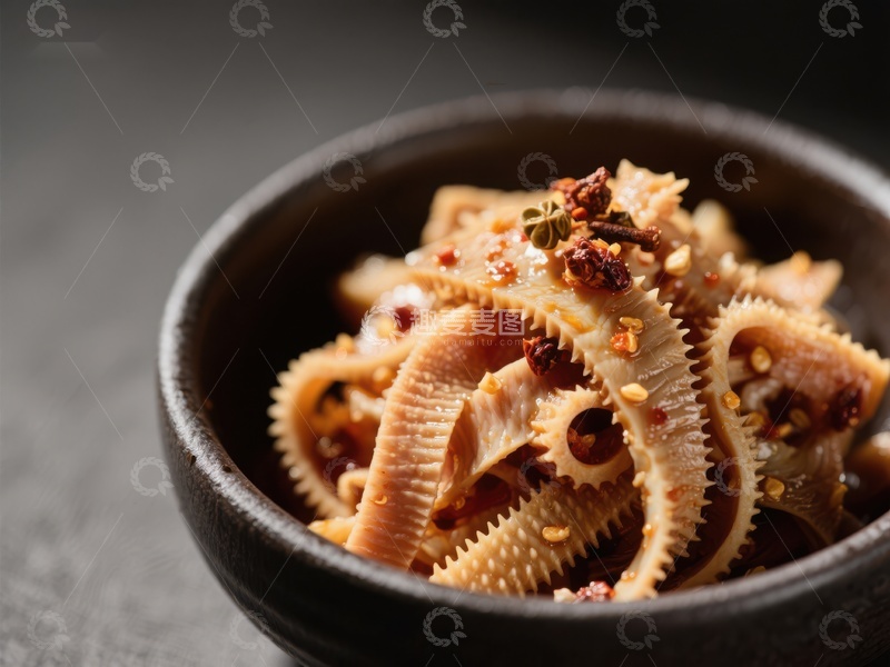 高清大图下载【趣麦麦图】麻辣牛肚，香辣诱人