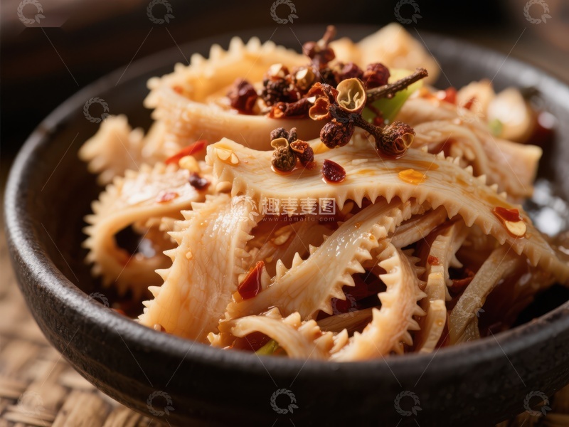 高清大图下载【趣麦麦图】香辣牛肚拌菜