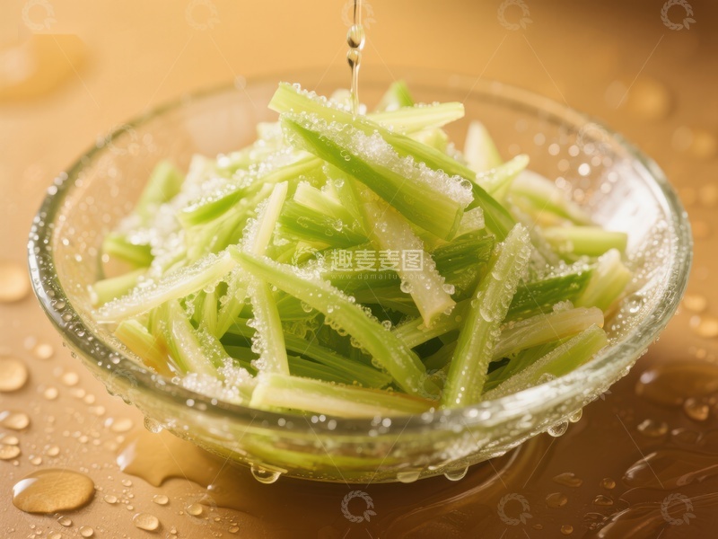 高清大图下载【趣麦麦图】清水冲洗的芹菜条
