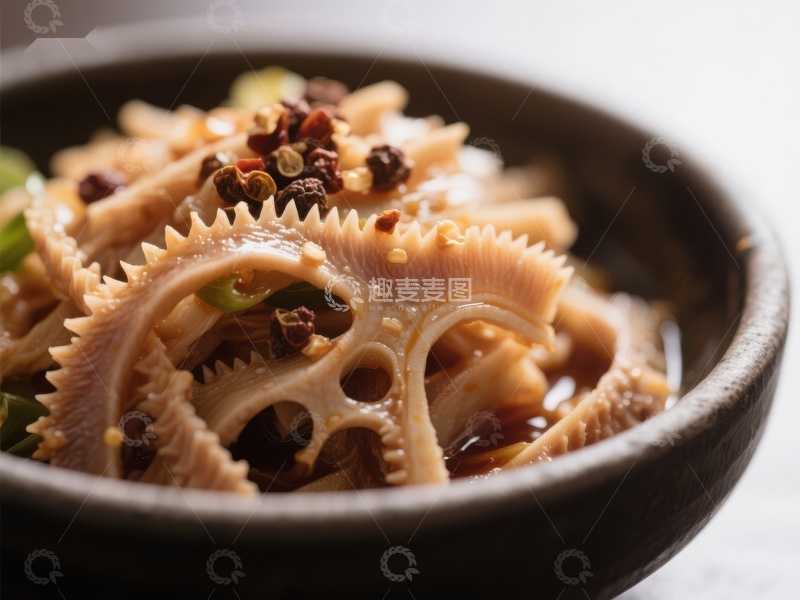 高清大图下载【趣麦麦图】麻辣牛肚，鲜香四溢的美食