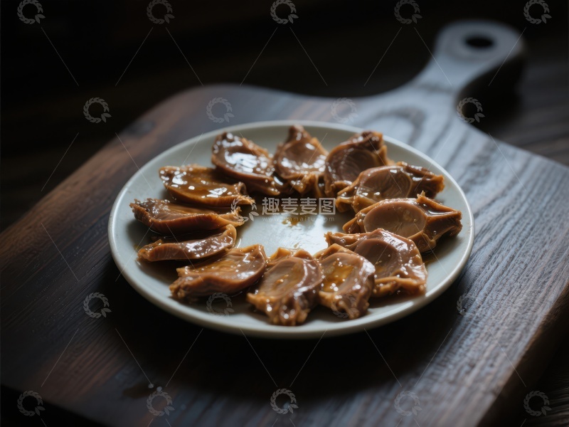 高清大图下载【趣麦麦图】盘中摆放的圆形食物