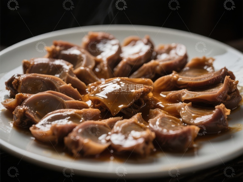 高清大图下载【趣麦麦图】酱汁牛肚，热气腾腾的美味佳肴